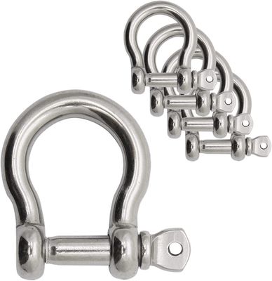 Dobra cena. 304 Stainless Steel Bow Shape Load Shackle for Chains Wirerope Lifting Polished Finish w Internecie