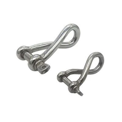 Dobra cena. Customized Stainless Steel 304 / 316 Twisted Shackle With Screw Pin Non-standard w Internecie