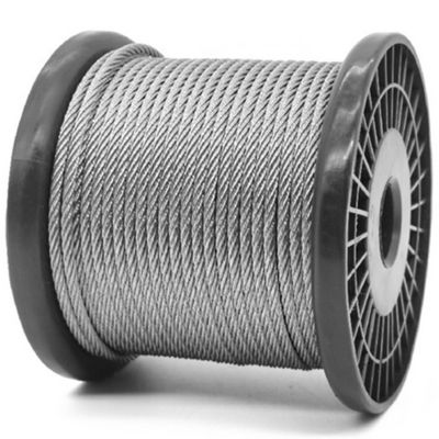 Inox Cable AISI304 304L 316 316L Steel Cable Ropes 6x36SW IWRC 6x36SW FC Stainless Steel Wire Rope with Si Content 1.0%