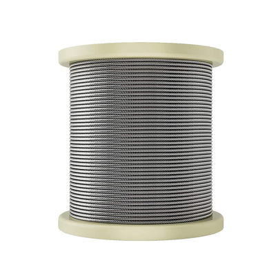 Dobra cena. 1/8 T304 Stal nierdzewna Linka stalowa do balustrad linowych do zestawów balustrad linowych 500m 1000m na szpulę Dźwigi OEM Akceptowane w Internecie