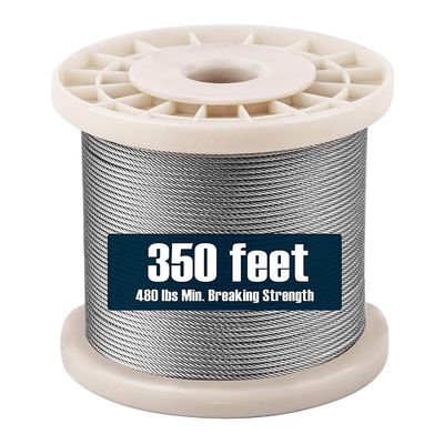 Dobra cena. Gatunek: Seria 300 AISI 304/316 7*19 Średnica 10mm Jasna/Powlekana Stalowa Lina Stalowa do Podnoszenia w Internecie