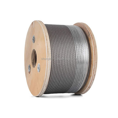 Dobra cena. Cold Heading Steel 6 X 7/6 X 19/6 X 37/6 X 12/6 X 24 Stainless Steel Wire Rope For Hoist / Crane/Marine AiSi Standard w Internecie