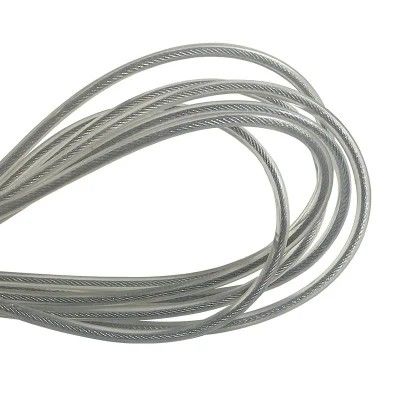 Dobra cena. Przejrzysty kolor PP pokryty kablem ze stali nierdzewnej 0,8 mm 1x19 sznurek zasłonowy do stali węglowej czerwonej bez stopów stopu w Internecie