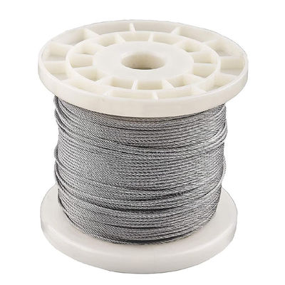 Dobra cena. Dostosowanie średnica stalowa nierdzewna 316 Wire Rope 1x7 ss304 ss316 Kabel niestopowy do potrzeb kabli gimnastycznych w Internecie