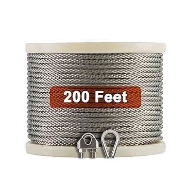 Dobra cena. 304 Zloty ze stali nierdzewnej 7X19 6mm Zloty kabel lotniczy do zastosowań ogrodzeniowych w Internecie