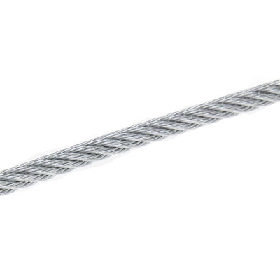 Dobra cena. OEM Stal nierdzewna AISI 304 3/64 7x7 Ocynkowana linka lotnicza na szpuli 500 stóp do zastosowań o dużej wytrzymałości w Internecie