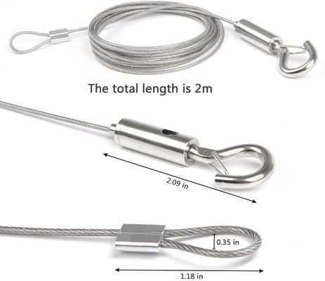Dobra cena. Nierdzewna lina stalowa lotnicza 5/32 7x19 ocynkowana, szpula 500 stóp do podnoszenia w Internecie