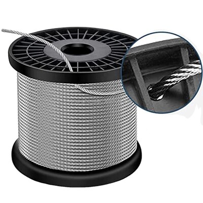 Dobra cena. AISI304 304L 316 316L Sznurowiec ze stali nierdzewnej SS Kabel z konstrukcją 7x7 do zastosowań morskich w Internecie