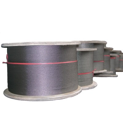 Dobra cena. Włókno z stali nierdzewnej Kabel nierdzewny z materiałem AISI304 304L 316 316L i 6 x 7 FC / IWS Konstrukcja w średnicy od 1/16