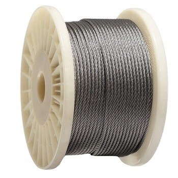 Średnica 1mm do 13mm Jasność A2 A4 Inox Linka 6x7 FC 7x7 Stalowa Linka Lina Stalowa Linka SS Lina ze Stali Nierdzewnej