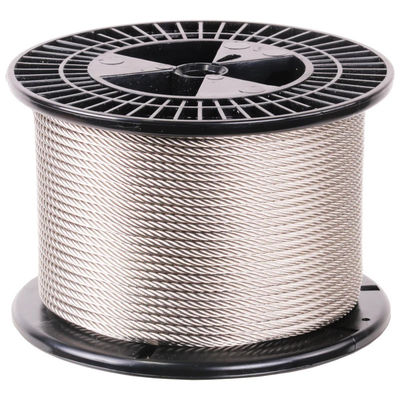 Dobra cena. 7*7 Galvanized 1 4 Steel Cable Non Alloy 1000m/Roll 1770Mpa Anti Corrosion w Internecie