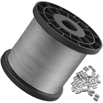 Dobra cena. 7x7 Steel Wire Rope Non Alloy Galvanized Steel Cable 3/64