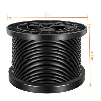 Dobra cena. Black Vinyl Coated  304 Stainless Steel Cable Wire Rope w Internecie