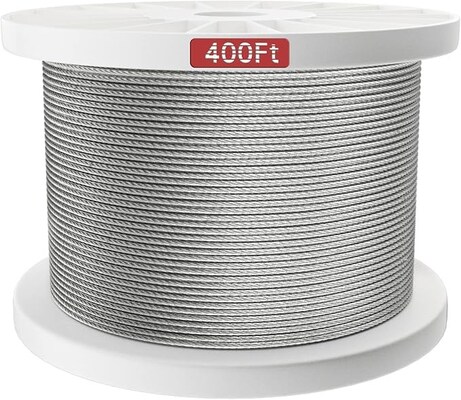 Dobra cena. 7x19 Budownictwo Zgalwanizowany Kabel Lotniczy Wątka drutowa o długości 100 stóp w Internecie