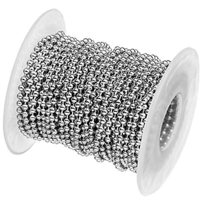 Dobra cena. High Quality 2.4mm Metal Ball Chain Stainless Steel Ball Chain Dog Tag Chain w Internecie