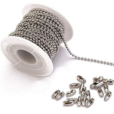 Dobra cena. Roller Chain Essential 2.4mm Stainless Steel Silver Ball Chain with Custom Length w Internecie