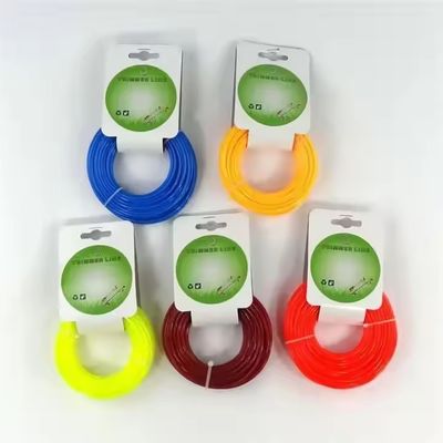 Dobra cena. Okrągły Orangge Nylon Trimmer Line Brush Cutter Nylon Weed String 15m Card Head w Internecie