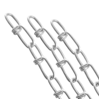 Dobra cena. Galvanized DIN5685 Short Double Loop Link Chain Weldless Knotted Chain w Internecie
