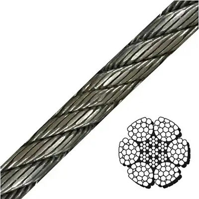 Dobra cena. 35*k7 32mm High Strength Galvanized Steel Wire Rope for Oil & Gas Hoist and Crane Applications w Internecie