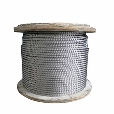 Dobra cena. 6x7FC Construction Stainless Steel 316 Wire Rope with 1770MPA Tensile Strength and Electro Galvanized Surface w Internecie