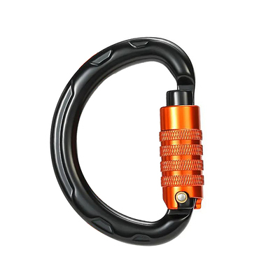 Dobra cena. Wholesale 20kN Outdoor Carabiner Clip Customized Logo and Color Aluminium Rock Round Shaped Auto-Lock Carabiner w Internecie