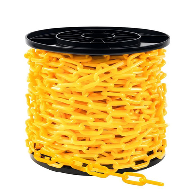 Dobra cena. Plastikowy łańcuch barierowy, ogniwa łańcucha odporne na warunki atmosferyczne, ogniwa bezpieczeństwa do barier kontroli tłumu, dekoracja podjazdu parkingowego w Internecie