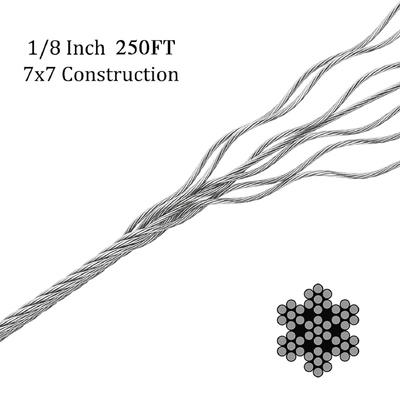 Dobra cena. Kabel ze stali nierdzewnej 500FT 1/8