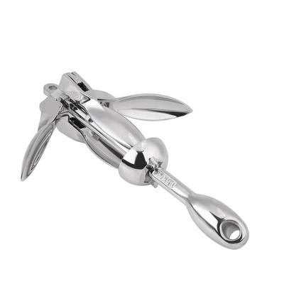 Dobra cena. Honghao HH-3325 Składany kotwica ze stali nierdzewnej 304/316 Polerowana powierzchnia Łódź jachtowa Pontoon Hardware Accessories <1000KG w Internecie