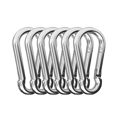 Dobra cena. Galwanizowany Carabiner Clip Spring Snap Hook do huśtawki Hammock Gym Outdoor w Internecie